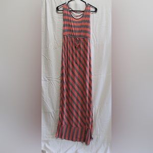 Salmon and gray sundress